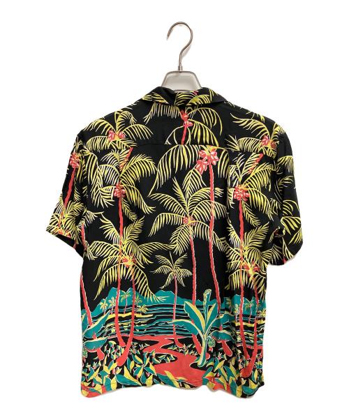 Sun Surf（サンサーフ）Sun Surf (サンサーフ) 半袖シャツ ブラック×マルチカラー サイズ:SIZE Mの古着・服飾アイテム