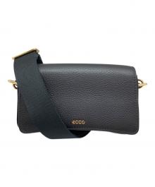 ECCO（エコー）の古着「レザークロスボディバック」｜ブラック