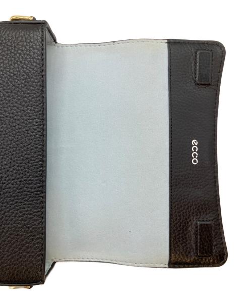 ECCO（エコー）ECCO (エコー) レザークロスボディバック ブラックの古着・服飾アイテム