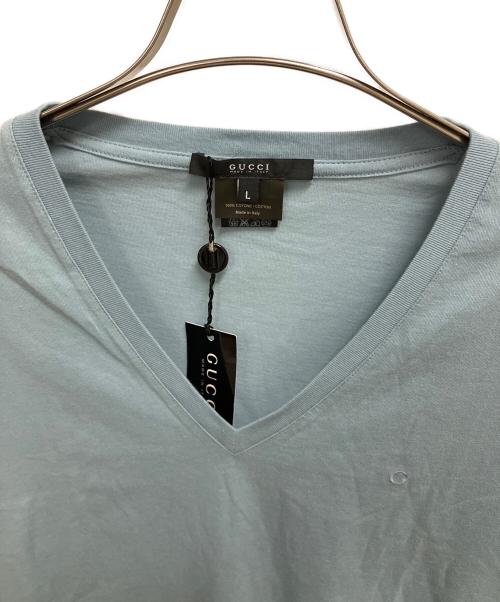 GUCCI（グッチ）GUCCI (グッチ) 半袖Tシャツ スカイブルー サイズ: SIZE L 未使用品の古着・服飾アイテム
