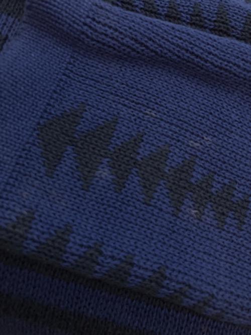 PENDLETON（ペンドルトン）PENDLETON (ペンドルトン) BAYFLOW (ベイフロー) オルテガ柄クルーネックニット 薄手ニット ネイビー サイズ:SIZE 3の古着・服飾アイテム