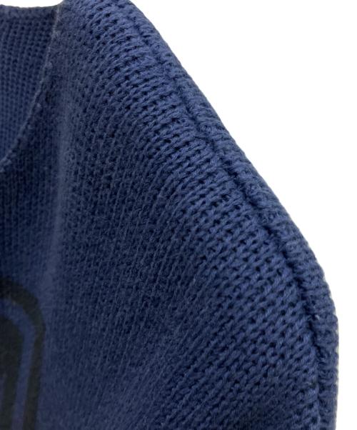 PENDLETON（ペンドルトン）PENDLETON (ペンドルトン) BAYFLOW (ベイフロー) オルテガ柄クルーネックニット 薄手ニット ネイビー サイズ:SIZE 3の古着・服飾アイテム