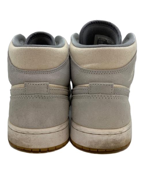 NIKE（ナイキ）NIKE (ナイキ) Air Jordan 1 Mid SE グレー×ベージュ サイズ:SIZE 26.5cmの古着・服飾アイテム