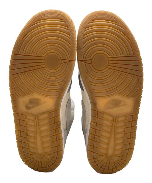 NIKE（ナイキ）NIKE (ナイキ) Air Jordan 1 Mid SE グレー×ベージュ サイズ:SIZE 26.5cmの古着・服飾アイテム