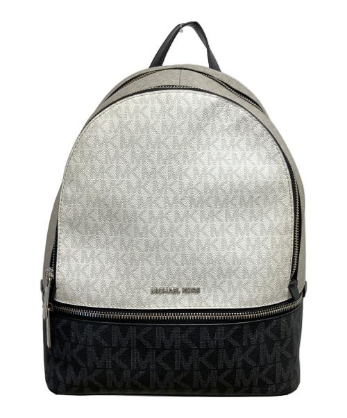 MICHAEL KORS（マイケルコース）MICHAEL KORS (マイケル・コース) リュック ホワイト×ブラックの古着・服飾アイテム