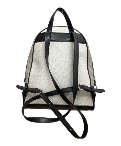 MICHAEL KORS（マイケルコース）MICHAEL KORS (マイケル・コース) リュック ホワイト×ブラックの古着・服飾アイテム