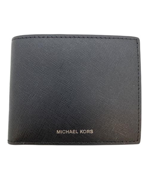 MICHAEL KORS（マイケルコース）MICHAEL KORS (マイケル・コース) 2つ折り財布 ブラック 未使用品の古着・服飾アイテム