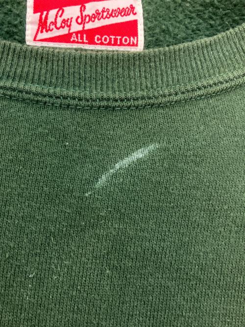 THE REAL McCOY'S（ザ・リアルマッコイズ）THE REAL McCOY'S (ザ・リアルマッコイズ) 半袖スウェット グリーン サイズ:SIZE Mの古着・服飾アイテム