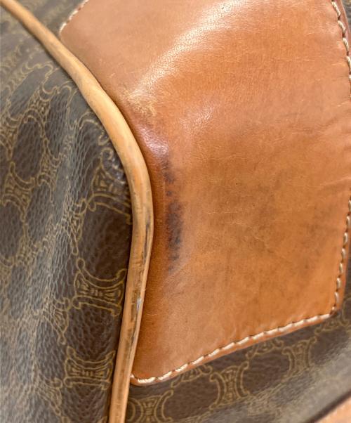 CELINE（セリーヌ）CELINE (セリーヌ) マカダム　ボストンバッグ ブラウンの古着・服飾アイテム