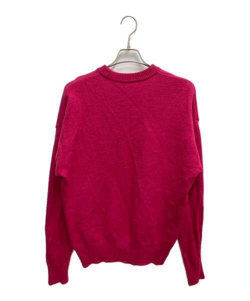 ami（アミ）ami (アミ) アミパリスセーター 厚手ニット ショッキングピンク サイズ:SIZE Mの古着・服飾アイテム