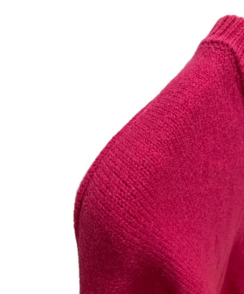 ami（アミ）ami (アミ) アミパリスセーター 厚手ニット ショッキングピンク サイズ:SIZE Mの古着・服飾アイテム