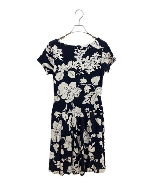 LAUREN RALPH LAUREN（ローレン ラルフ ローレン）LAUREN RALPH LAUREN (ローレン ラルフ ローレン) 半袖ワンピース ネイビー サイズ:SIZE S 未使用品の古着・服飾アイテム