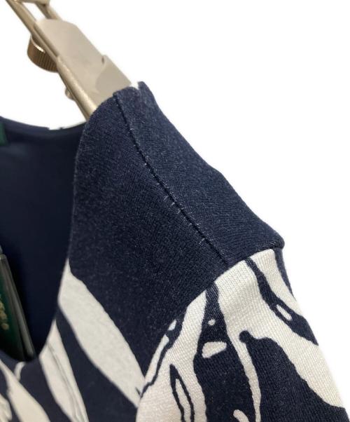 LAUREN RALPH LAUREN（ローレン ラルフ ローレン）LAUREN RALPH LAUREN (ローレン ラルフ ローレン) 半袖ワンピース ネイビー サイズ:SIZE S 未使用品の古着・服飾アイテム
