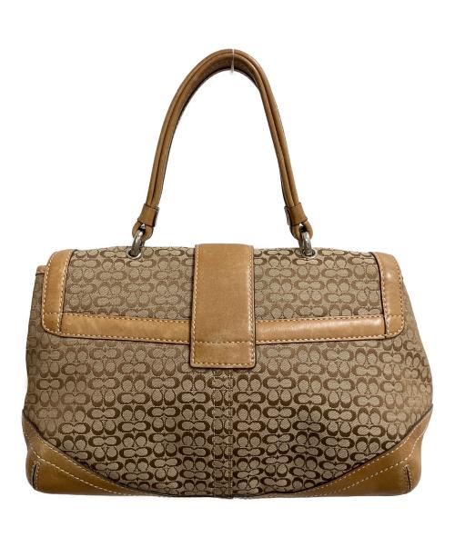 COACH（コーチ）COACH (コーチ) シグネチャー　ワンハンドルバッグ ベージュの古着・服飾アイテム