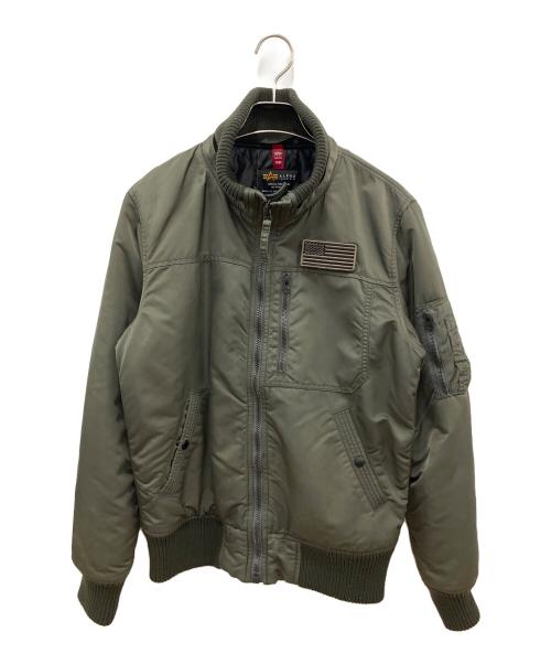 ALPHA（アルファ）ALPHA (アルファ) 中綿ジャケット オリーブ サイズ:SIZE Mの古着・服飾アイテム