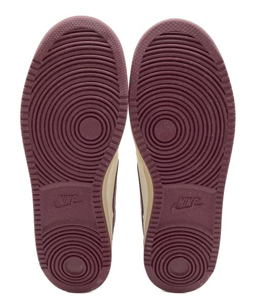 NIKE（ナイキ）NIKE (ナイキ) Court Vision Low Next Nature アイボリー×ワインレッド サイズ:SIZE 28cm 未使用品の古着・服飾アイテム