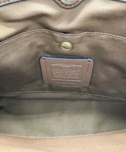 COACH（コーチ）COACH (コーチ) シグネチャー ミニ クリスティー キャリーオール ブラウンの古着・服飾アイテム