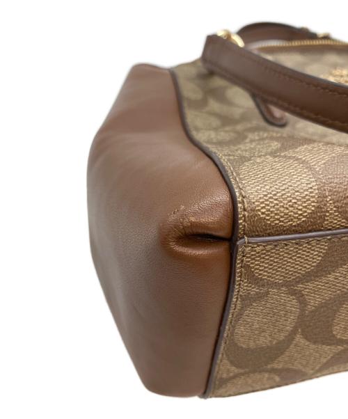 COACH（コーチ）COACH (コーチ) シグネチャー ミニ クリスティー キャリーオール ブラウンの古着・服飾アイテム