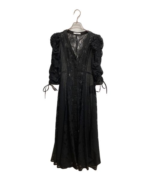 Snidel（スナイデル）Snidel (スナイデル) パネルレースワンピース ブラック サイズ:SIZE 1の古着・服飾アイテム