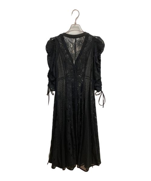 Snidel（スナイデル）Snidel (スナイデル) パネルレースワンピース ブラック サイズ:SIZE 1の古着・服飾アイテム