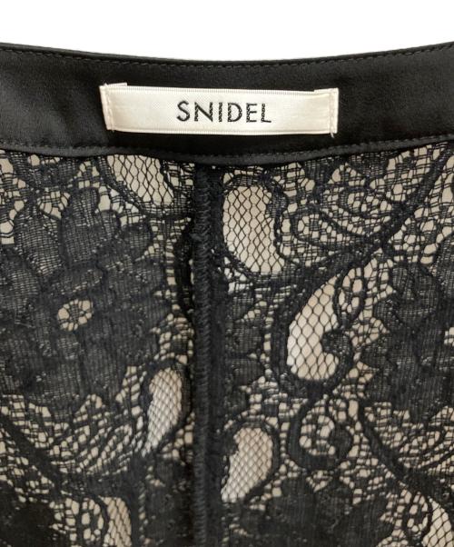 Snidel（スナイデル）Snidel (スナイデル) パネルレースワンピース ブラック サイズ:SIZE 1の古着・服飾アイテム