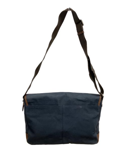 COACH（コーチ）COACH (コーチ) メッセンジャーバッグ ネイビー×ブラウンの古着・服飾アイテム