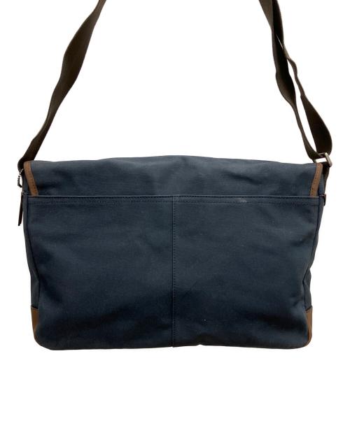 COACH（コーチ）COACH (コーチ) メッセンジャーバッグ ネイビー×ブラウンの古着・服飾アイテム