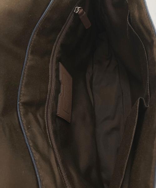 COACH（コーチ）COACH (コーチ) メッセンジャーバッグ ネイビー×ブラウンの古着・服飾アイテム