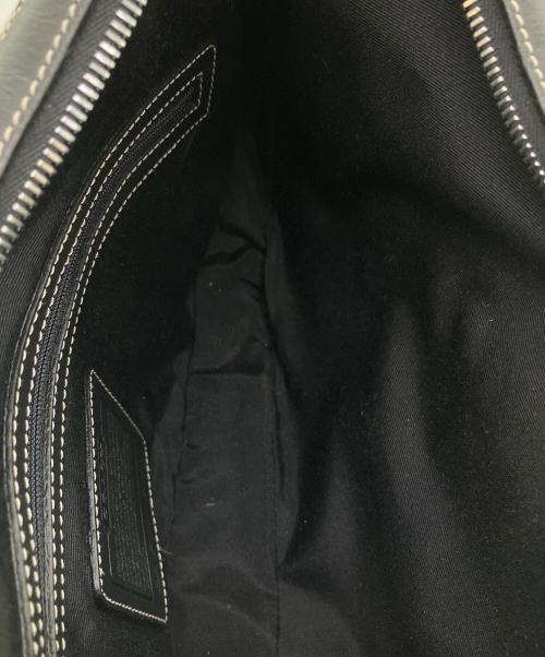 COACH（コーチ）COACH (コーチ) シグネチャー　ワンショルダーバッグ ベージュ×ブラックの古着・服飾アイテム