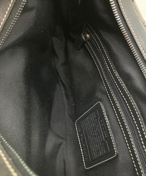 COACH（コーチ）COACH (コーチ) シグネチャー　ワンショルダーバッグ ベージュ×ブラックの古着・服飾アイテム