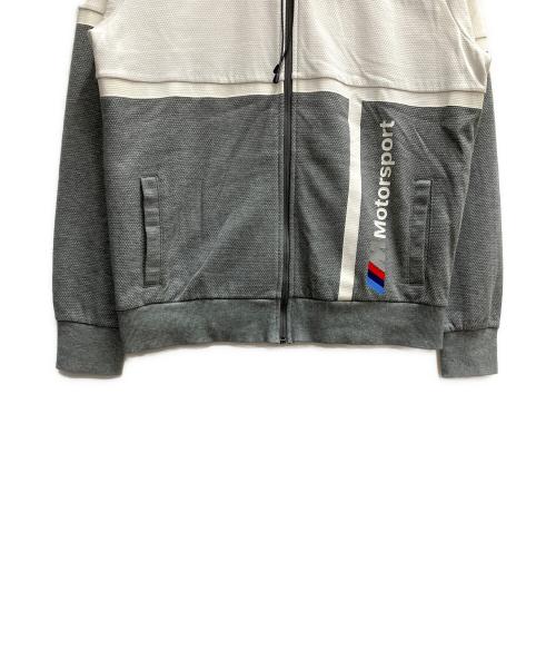PUMA（プーマ）PUMA (プーマ) BMW motorsport (ビーエムダブリュー モータースポーツ) スェットジャケット ジップパーカー グレー サイズ:SIZE Mの古着・服飾アイテム