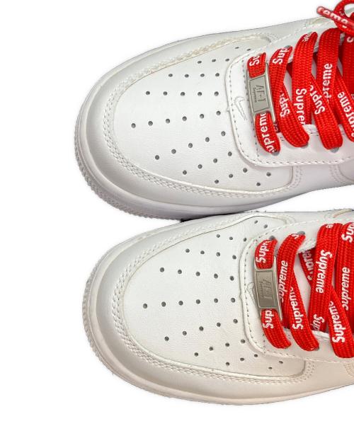 NIKE（ナイキ）NIKE (ナイキ) SUPREME (シュプリーム) AIR FORCE1 LOW ローカットスニーカー ホワイト サイズ:SIZE 25.5cmの古着・服飾アイテム