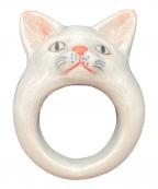 nachナシュ）の古着「ホワイトキャットリングスモール」｜ホワイト