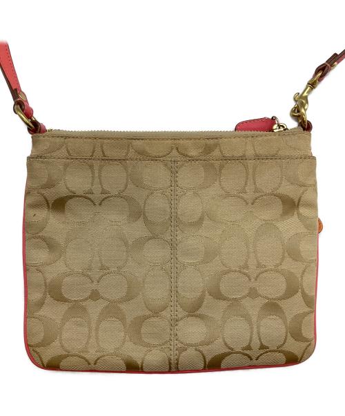 COACH（コーチ）COACH (コーチ) シグネチャー　ショルダーバッグ ベージュの古着・服飾アイテム