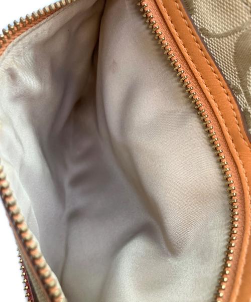 COACH（コーチ）COACH (コーチ) シグネチャー　ショルダーバッグ ベージュの古着・服飾アイテム