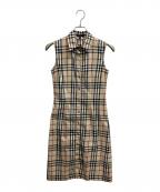 BURBERRY LONDONバーバリーロンドン）の古着「ロングベスト」｜ベージュ
