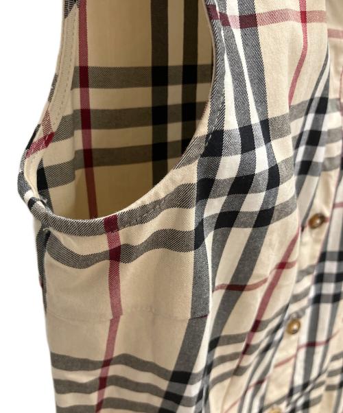 BURBERRY LONDON（バーバリーロンドン）BURBERRY LONDON (バーバリーロンドン) ロングベスト ベージュ サイズ:UK6の古着・服飾アイテム