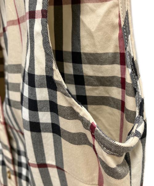 BURBERRY LONDON（バーバリーロンドン）BURBERRY LONDON (バーバリーロンドン) ロングベスト ベージュ サイズ:UK6の古着・服飾アイテム