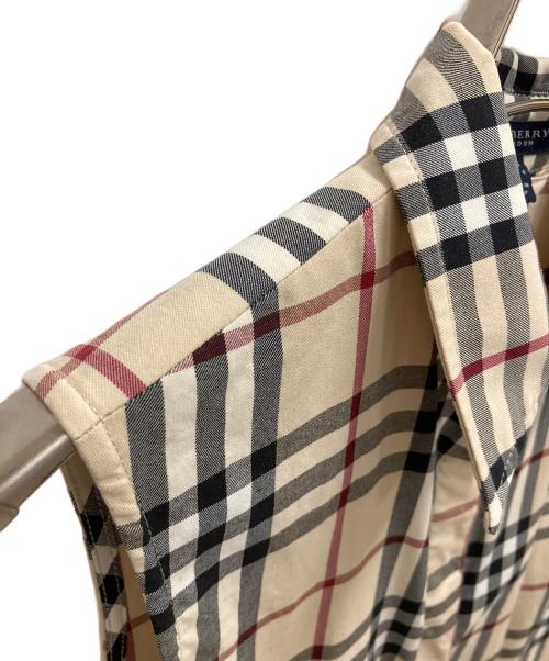 BURBERRY LONDON（バーバリーロンドン）BURBERRY LONDON (バーバリーロンドン) ロングベスト ベージュ サイズ:UK6の古着・服飾アイテム