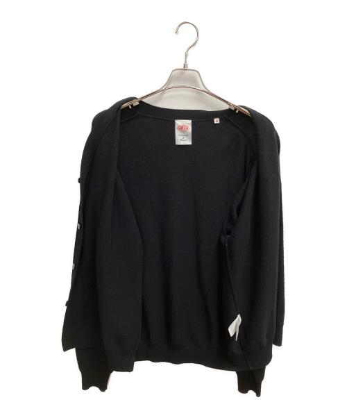 DANTON（ダントン）DANTON (ダントン) 厚手カーディガン ブラック サイズ:SIZE 42の古着・服飾アイテム