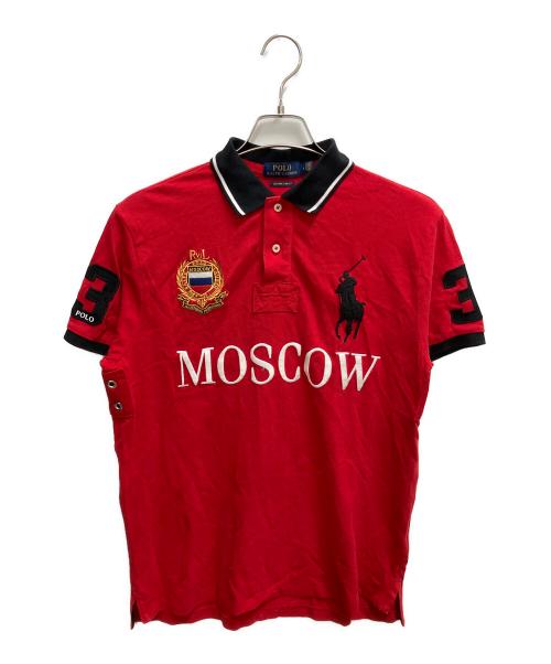 POLO RALPH LAUREN（ポロ・ラルフローレン）POLO RALPH LAUREN (ポロ・ラルフローレン) ポロシャツ レッド サイズ:SIZE Mの古着・服飾アイテム