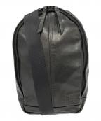 PORTERポーター）の古着「FRANK SLING SHOULDER BAG　ショルダーバッグ」｜ブラック