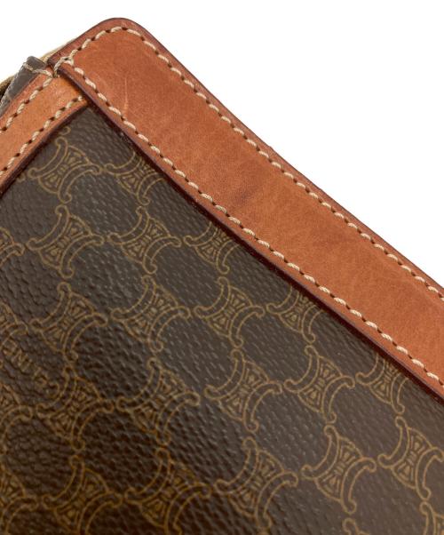 CELINE（セリーヌ）CELINE (セリーヌ) マカダム　クラッチバッグ ブラウンの古着・服飾アイテム