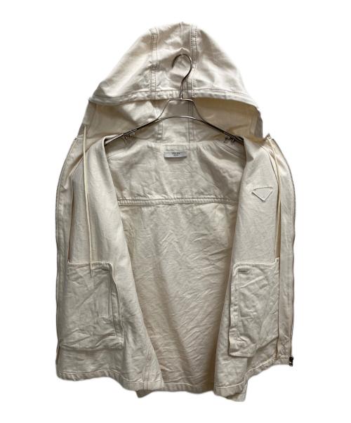 PRADA（プラダ）PRADA (プラダ) S222 デニムベスト アイボリー サイズ:SIZE Sの古着・服飾アイテム