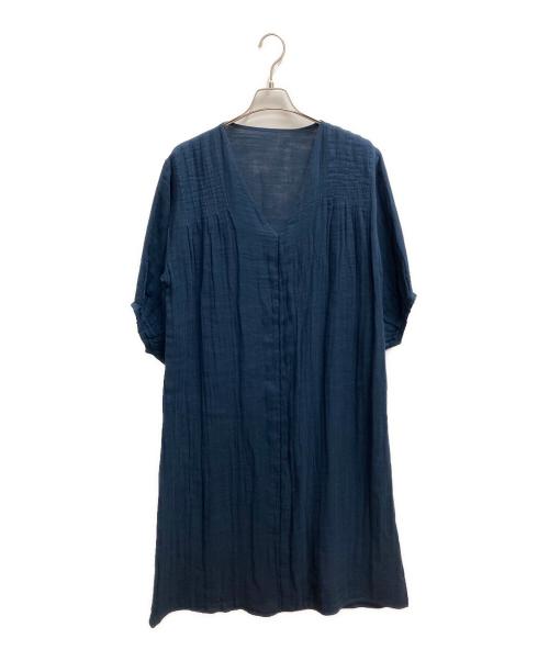 BEARDSLEY（ビアズリー）BEARDSLEY (ビアズリー) 長袖ワンピース ネイビー サイズ:SIZE Freeの古着・服飾アイテム