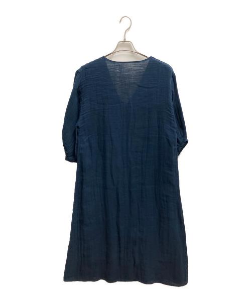 BEARDSLEY（ビアズリー）BEARDSLEY (ビアズリー) 長袖ワンピース ネイビー サイズ:SIZE Freeの古着・服飾アイテム