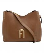 FURLAフルラ）の古着「PRIMULA S HOBO」｜ブラウン×ゴールド