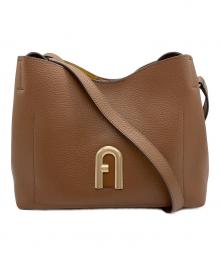 FURLA（フルラ）の古着「PRIMULA S HOBO」｜ブラウン×ゴールド