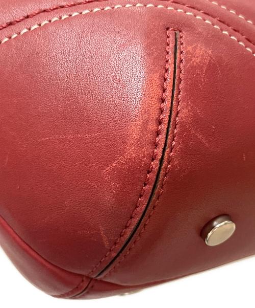 COACH（コーチ）COACH (コーチ) ハンドバッグ レッドの古着・服飾アイテム
