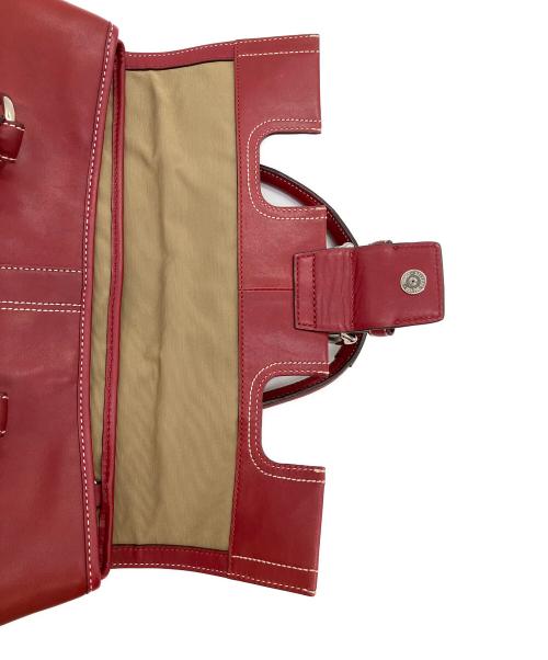 COACH（コーチ）COACH (コーチ) ハンドバッグ レッドの古着・服飾アイテム